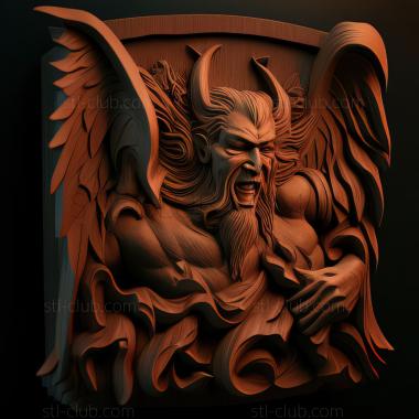 3D мадэль Американ МакГиз Гримм Дьявол и его три золотых ха (STL)